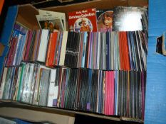 Box of CDs and DVDs