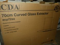 CDA 70cm Curved Glass Extractor