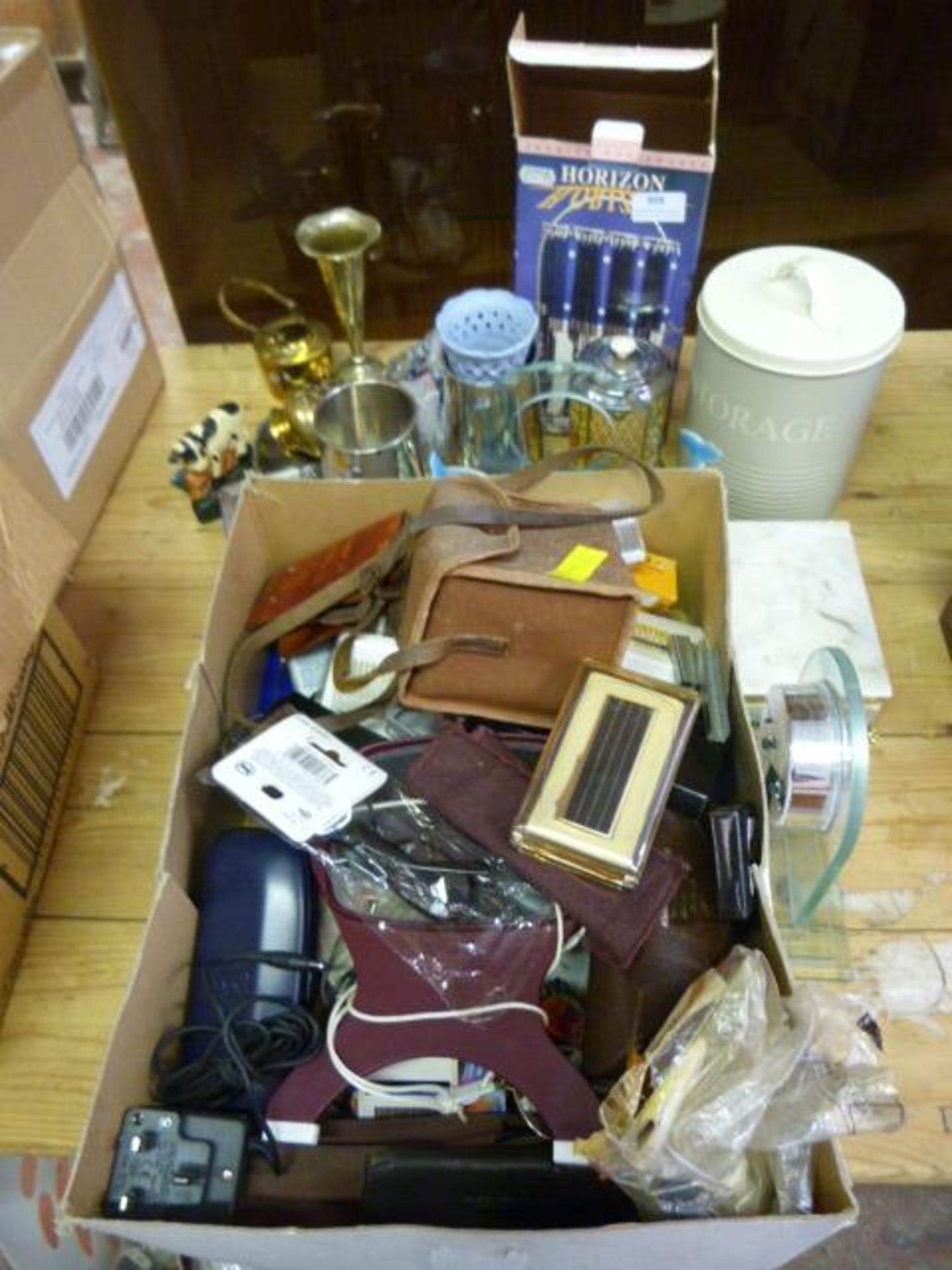 Miscellaneous Items; Cutlery, Metalware, Clock, Ca