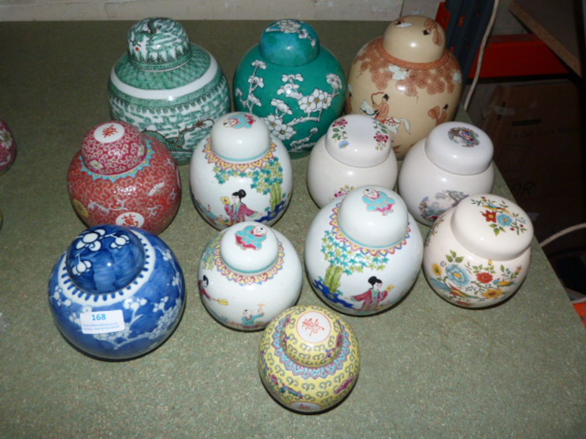 Twelve Chinese Ginger Jars