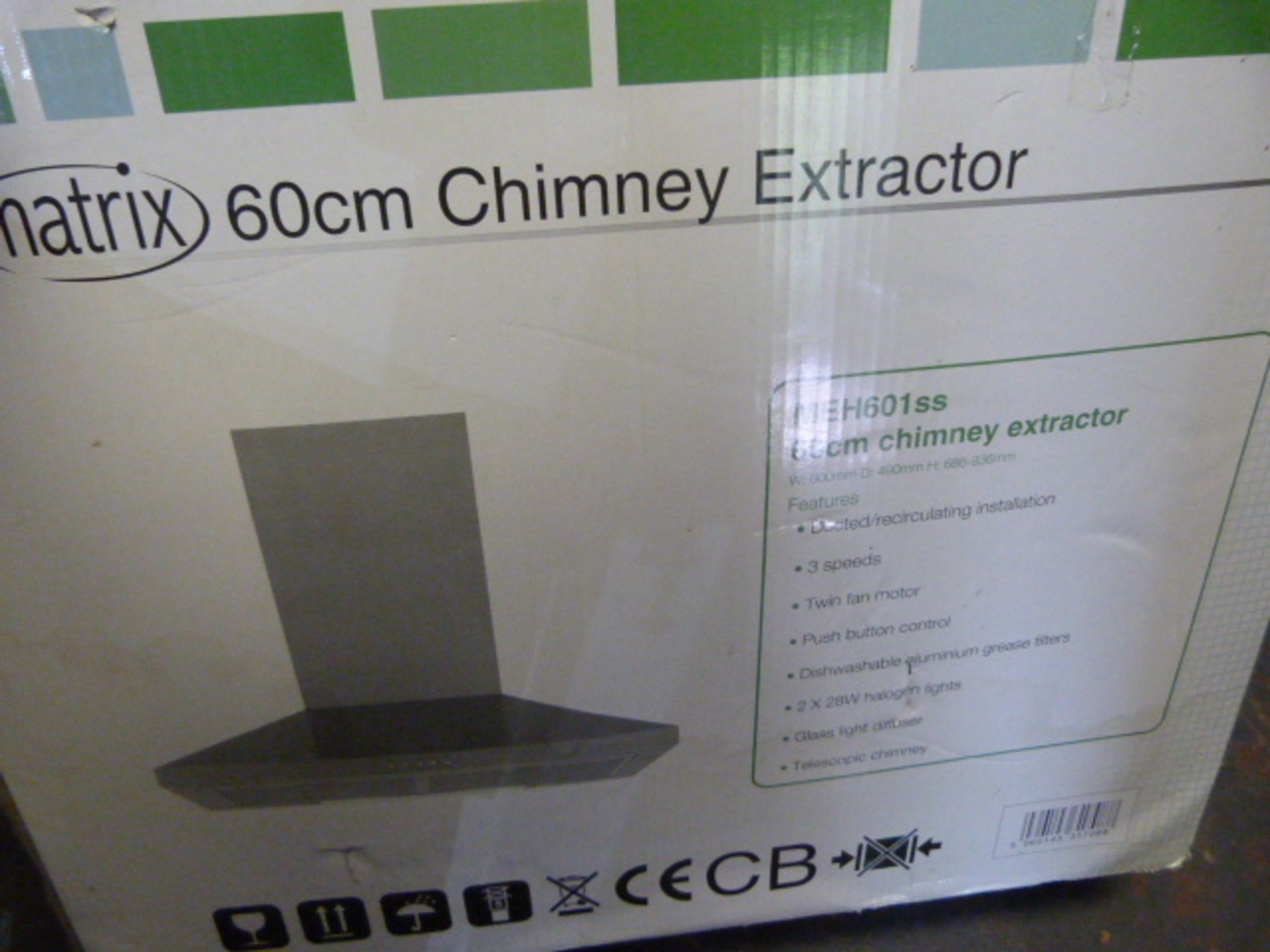 Matrix 60cm chimney Extractor