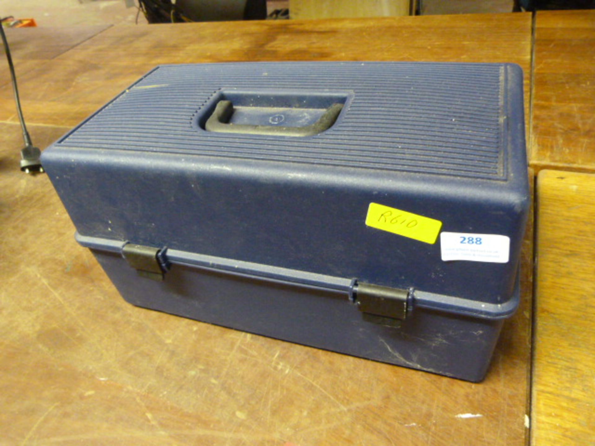 Plastic Toolbox and Miscellaneous Tools