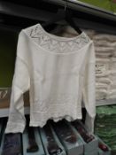 *10 Long Island Ladies Knitted Jumpers (White)