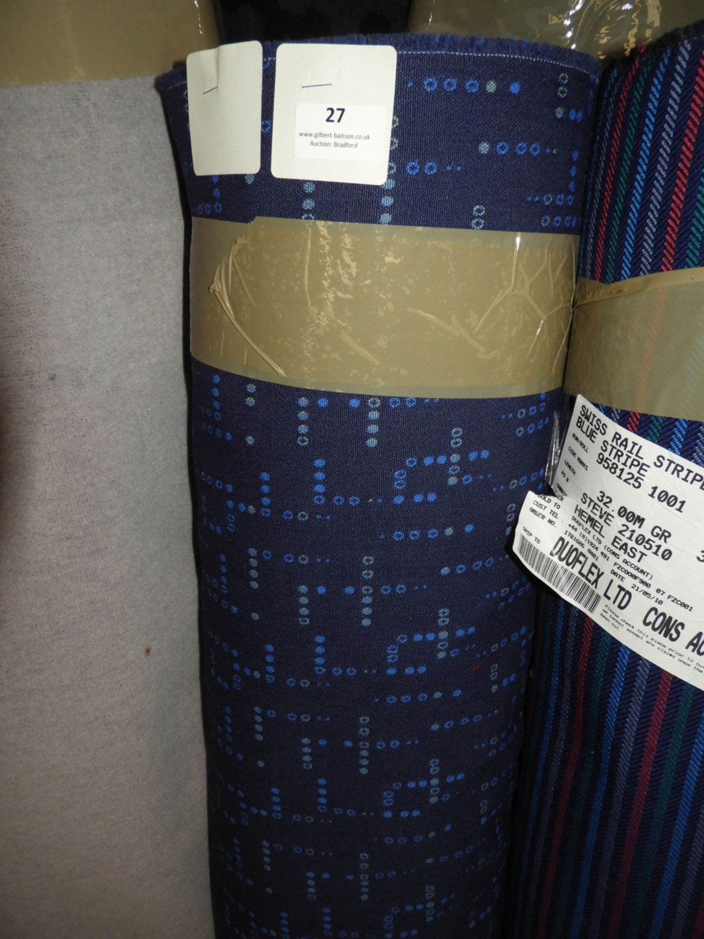 *Roll Containing 25+ Linear Meters of Coach & Vehicle Upholstery Cloth