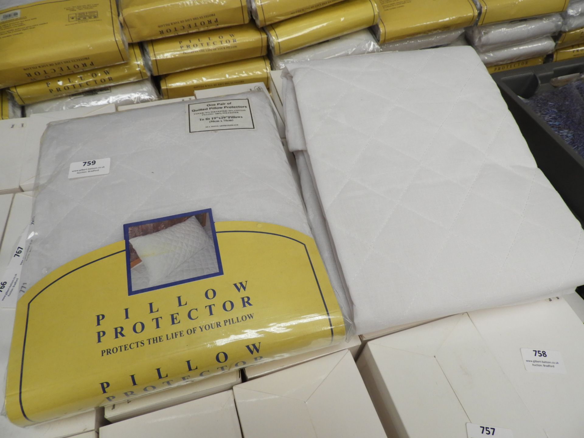 *Pair of Quilted Pillow Protectors