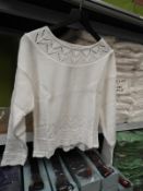 *10 Long Island Ladies Knitted Jumpers (White)