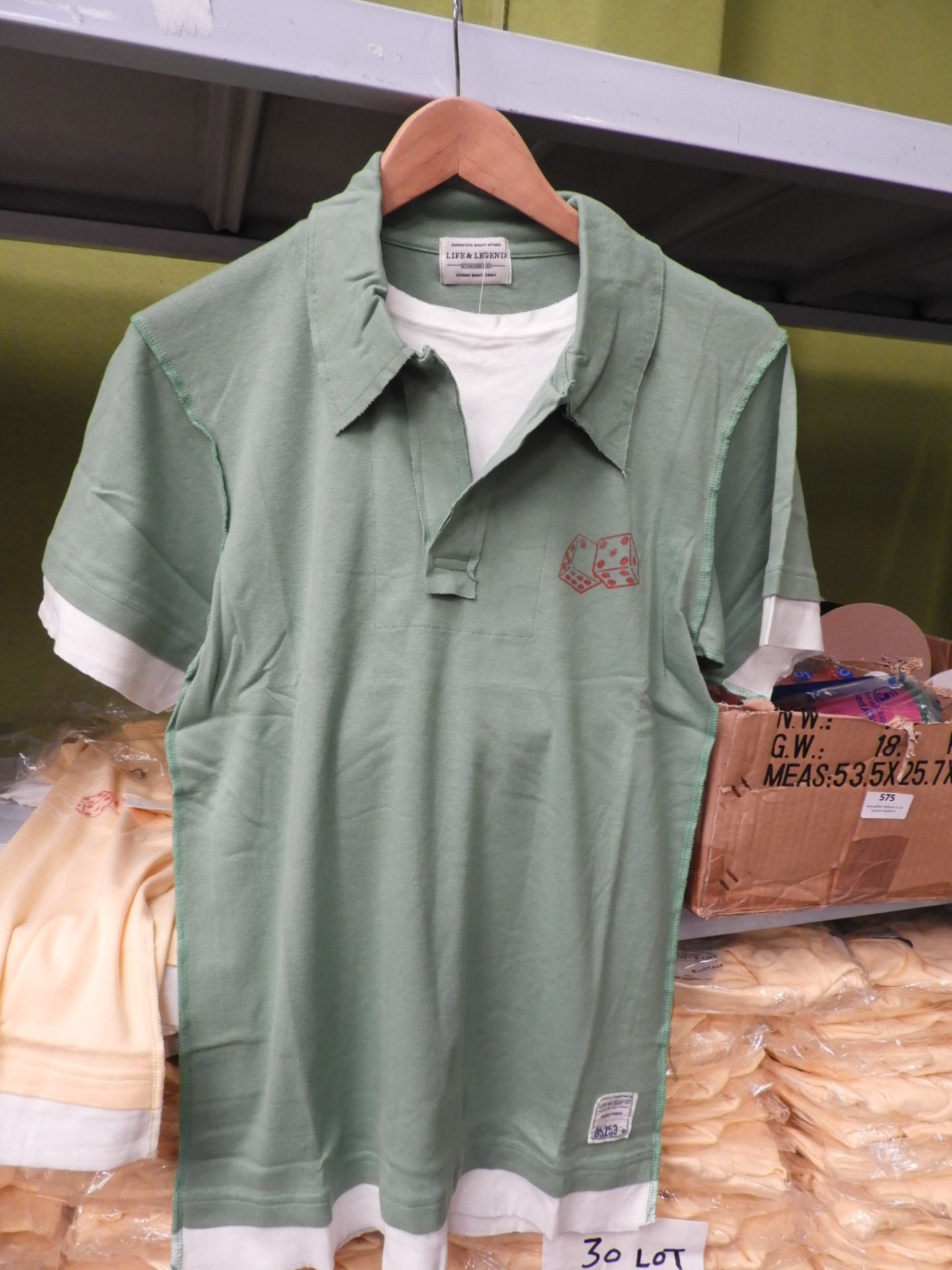 *Life & Legend Gents Green Tops (Various Sizes)