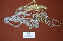 925 Sterling Silver Chains ~65g total