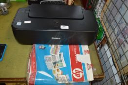 Canon IP1900 Printer and a Pack of HP Paper