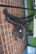 Pair of Cast Iron Bench Ends