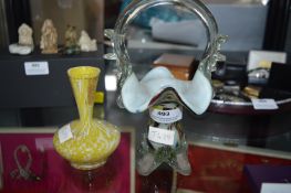 Murano Glass Dish and Yellow Vase
