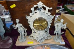 Classical Musical Style Clock on Marble Base (AF)