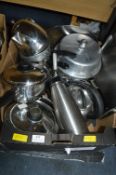 Stainless Steel Cookware; Pans, Pressure Cooker, e