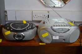 Two Portable CD Players