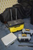 Large Stanley Wheeled Toolbox, Metal Flight Case a