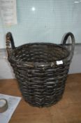 Black Log Basket