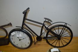 Clock in the Form of a Bicycle