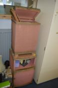 Pink Lloyd Loom Style Cabinet and Laundry Bin plus