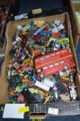 Matchbox, Corgi and Hot Wheels Vehicles etc.