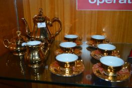 Bavarian Copper Luster Coffee Set