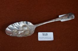 Hallmarked Silver Fruit Spoon