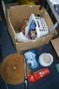 Large Box of Assorted Goods; Vases, Handbags, Hats