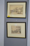 Two Signed Proof Etchings By H. Bernard Robinson of Paull