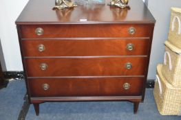 Teak Effect Chest of Drawers
