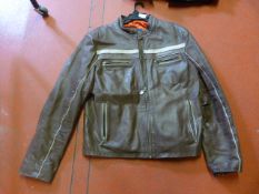 Lambretta Brown Leather Jacket Size: Medium