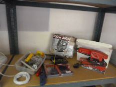 Small Quantity of Tools Including Jig Saw, Sander,