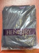 Six Size: XL Henbury Ltd Navy Short Sleeve Polos