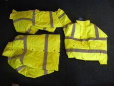 Three Hi-Vis Jackets (Various Sizes)