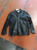 Unicorn Black Leather Jacket Size: Large