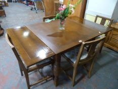 Extendable Table and Four Chairs