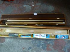Fly Fishing Rod and Two Pool Cues