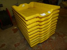 *Ten Yellow Storage Trays