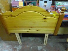 Pine Single Bed Headboard