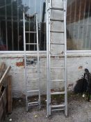 Extending Aluminium Ladders and a Single Section o