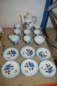 Windsor Bone China Tea Set in Blue Rose