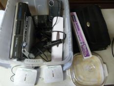 Box of Electrical Items; DVD Player, Cassette Play