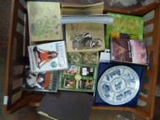 Box of Books, DVD, Commemorative Hull Plate, etc.