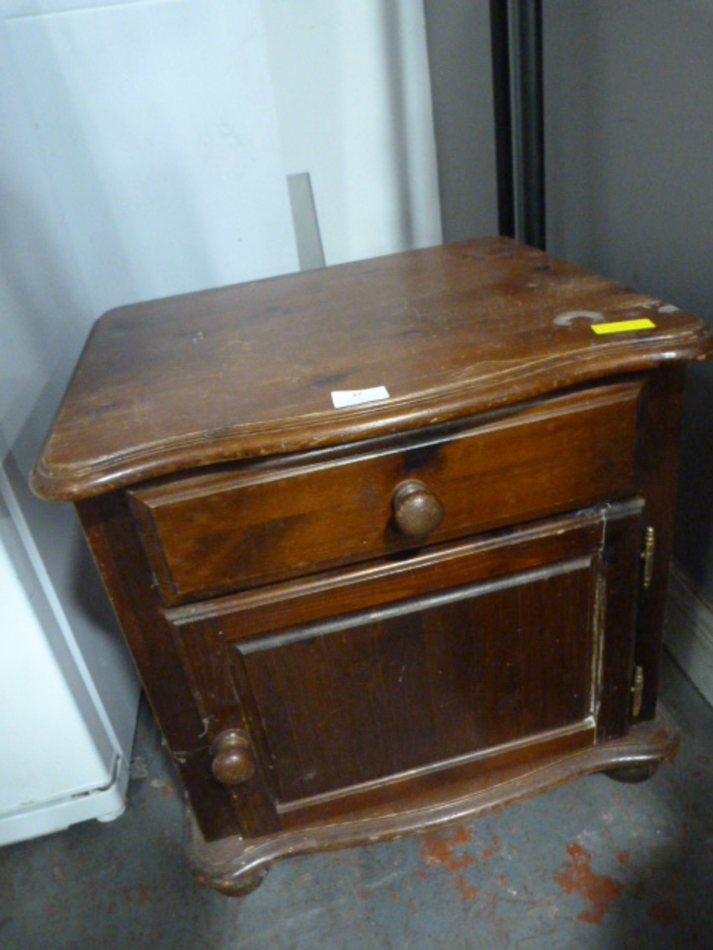 Two Black Leatherette Chairs and Cabinet - Image 2 of 2