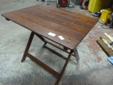 Small Folding Wooden Picnic Table