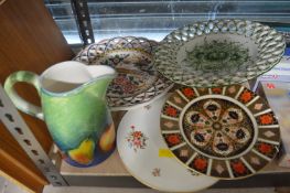 Pierced Decorative Plates and a Ceramica Jug