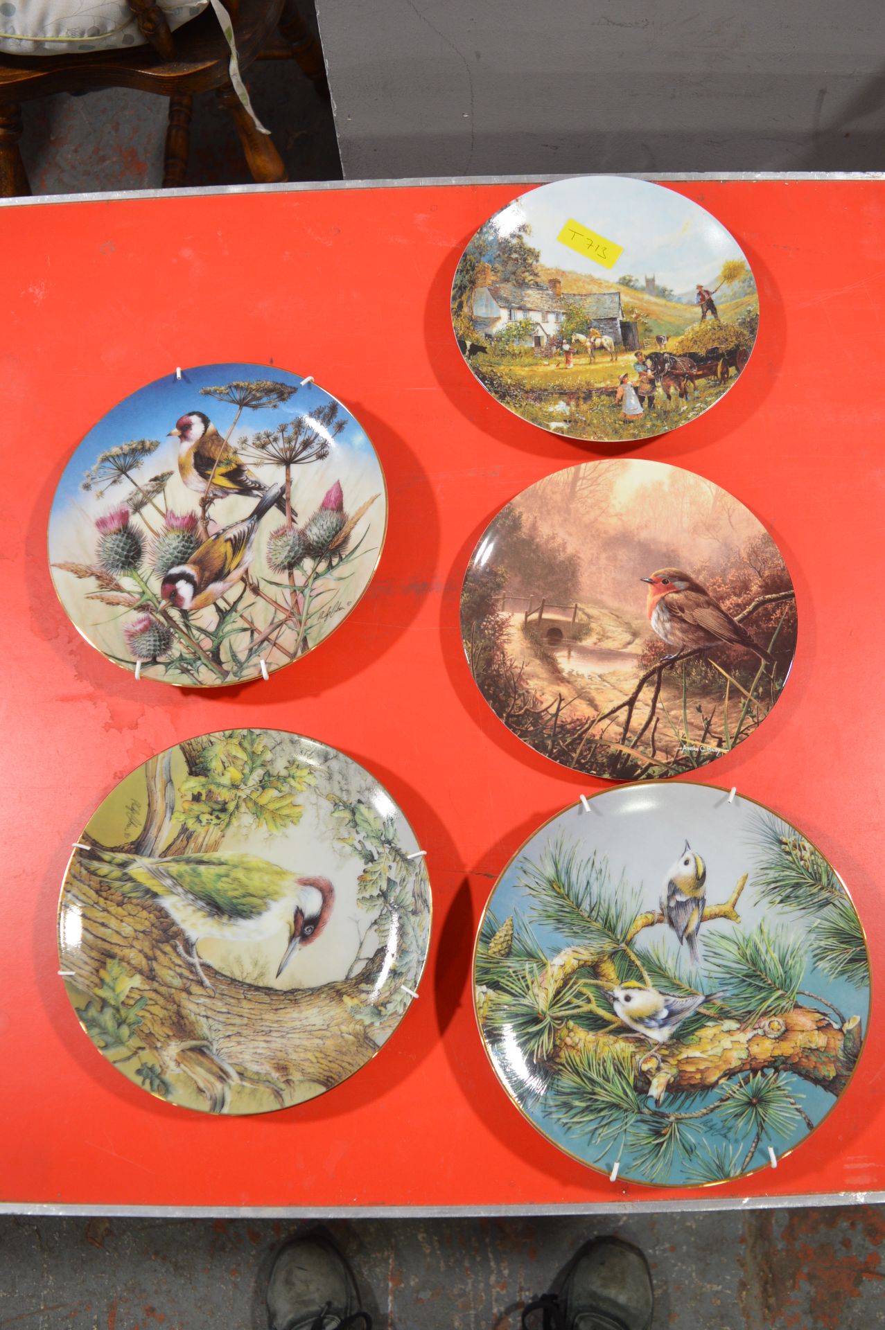 Six Collectors Wall Plates Including Royal Doulton