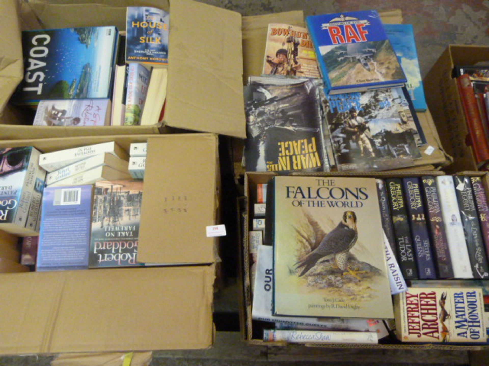 Pallet of Five Large Boxes of Books