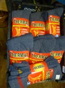 Seven Packs of 3 Thermal Socks Size: 6 to 11