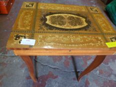 Small Inlaid Side Table/Work Box