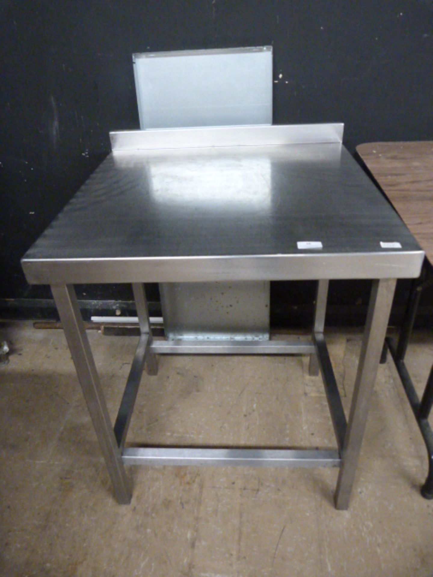 Stainless Steel Table with Shelf 25.5"x25.5"x30"