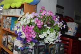 *Petunia Ball Basket with Artificial Flowers